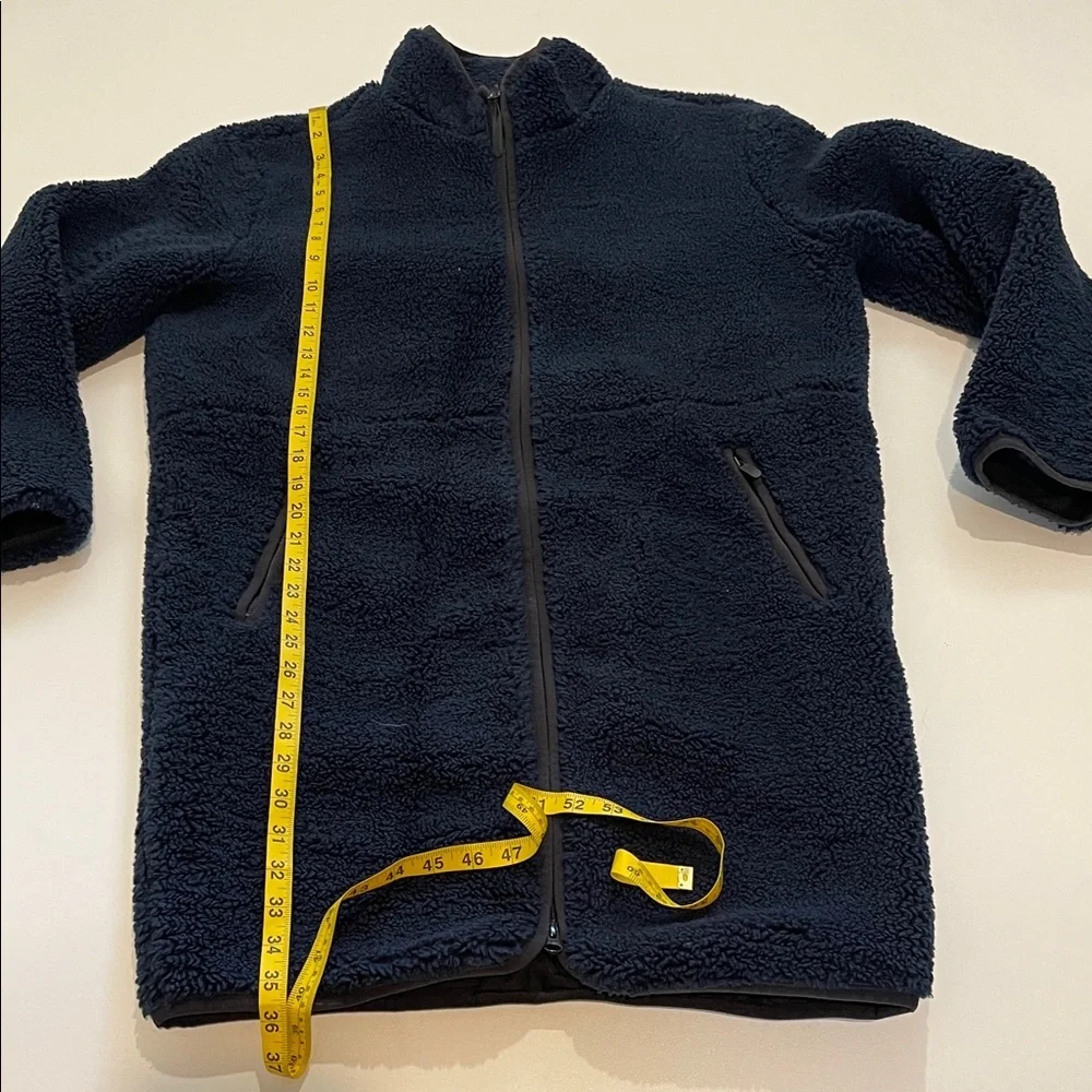 Backcountry Navy Sherpa Coat with Zip Pockets